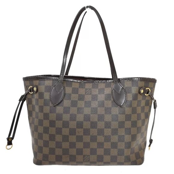 LOUIS VUITTON Neverfull PM Shoulder Tote Bag Damier Leather BN N51109 18YE097 - Picture 3 of 15